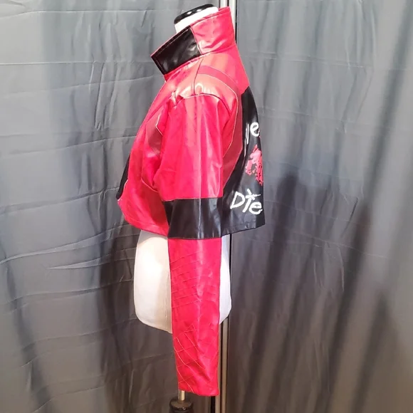 Stylish Red and Black Women's Jacket - Picture 2 of 5